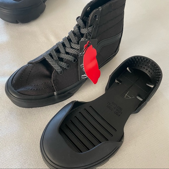 VANS UA SK8-HI TAPERED MODULAR BLACK Woman’s Size 8.5 Men’s Size 7 Heavy Canvas - Picture 6 of 9